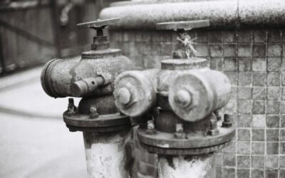 gray scale photo of water fountain